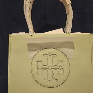 New Tory Burch Small Eco Ella Tote Mint Leaf